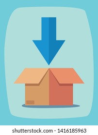 fast delivery related vector ilustration