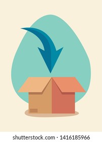 fast delivery related vector ilustration