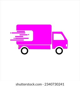 Fast delivery service color trucks
