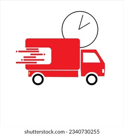 Fast delivery service color trucks