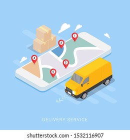 Fast Delivery service design concept for mobile app