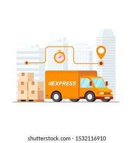 Fast Delivery service design concept for mobile app