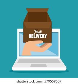 fast delivery service icon