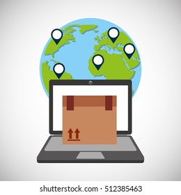 fast delivery service icon vector illustration design