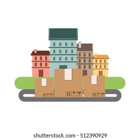fast delivery service icon vector illustration design