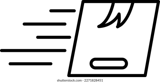 Fast delivery delivery service icons with black outline style. Shipping logistics symbol sign. Simple vector illustration. Related to package, fee, fast courier