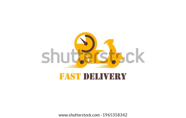 Fast delivery service logo\
design