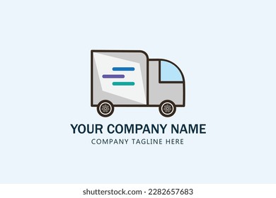 Fast delivery service logo vector illustration