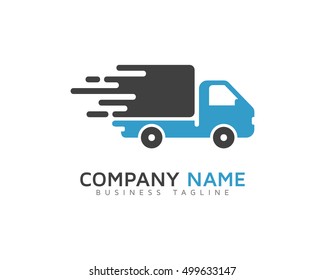 Fast Delivery Service - Fast Moving Logo Designs Template