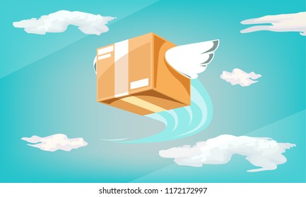 Fast delivery service : the way of send products by air transportation 