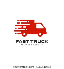 fast delivery services logo design. courier logo design template icon vector illustration