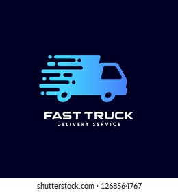 fast delivery services logo design. courier logo design template icon vector illustration