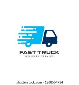 fast delivery services logo design. courier logo design template icon vector illustration