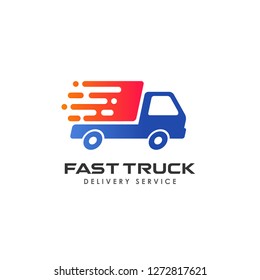 fast delivery services logo design. courier logo design template icon vector illustration