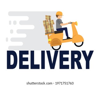 Fast delivery services map tracking concept, Motor courier.