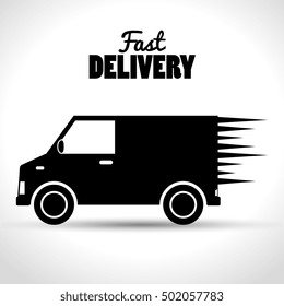 fast delivery shipping business icon