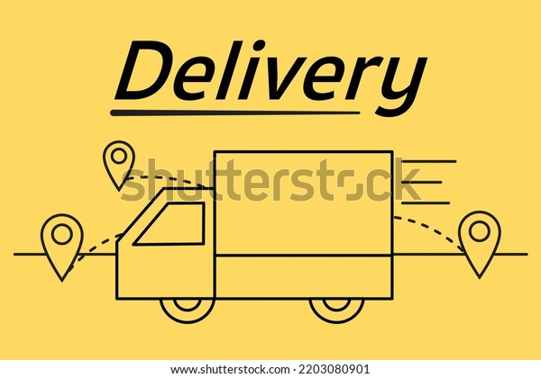Fast delivery. Shipping and cargo. Icon and\
symbol. Vector\
illustration