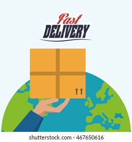 fast delivery shipping icon
