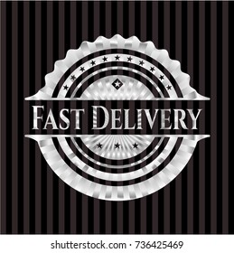 Fast Delivery silver shiny badge