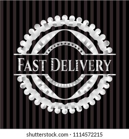 Fast Delivery silvery shiny emblem