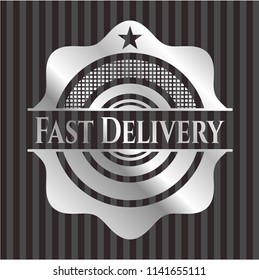 Fast Delivery silvery shiny emblem