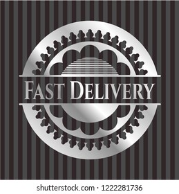 Fast Delivery silvery shiny emblem