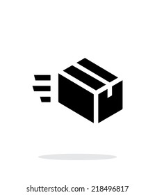 Fast delivery simple icon on white background. Vector illustration.