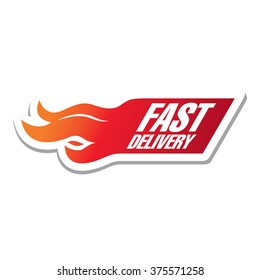 fast delivery sticker