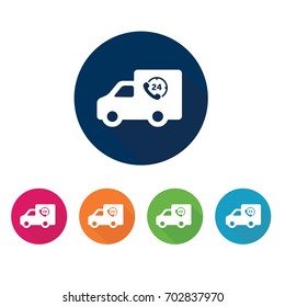 Fast delivery symbol. Vector set.