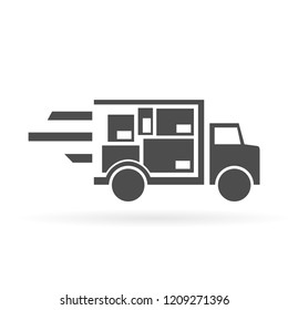 Fast delivery truck