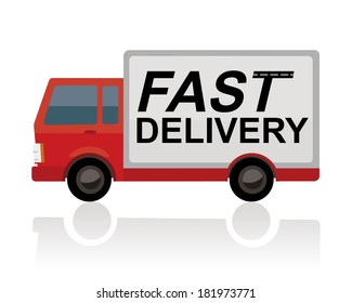 fast delivery truck