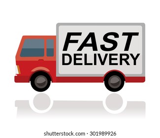 fast delivery truck