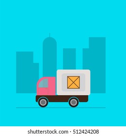 Fast delivery truck