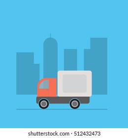 Fast delivery truck