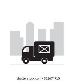Fast delivery truck