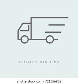 Fast delivery truck icon