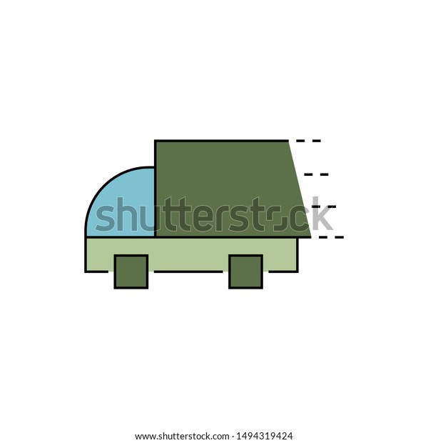 fast delivery truck icon. Truck Car icon template\
black color editable. Delivery Truck symbol vector sign isolated on\
white background. Simple logo vector illustration for graphic and\
web design.