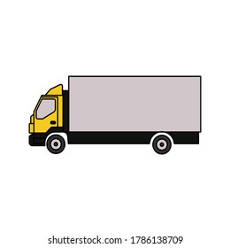 fast delivery truck icon, express delivery, quick move, editable vector illustration. eps 10