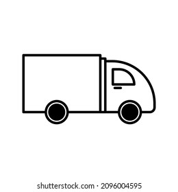 fast delivery truck icon, express delivery, quick move color editable