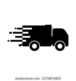 Fast delivery truck icon. Fast shipping. Vector illustrations