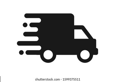 Fast delivery truck icon vector illustration