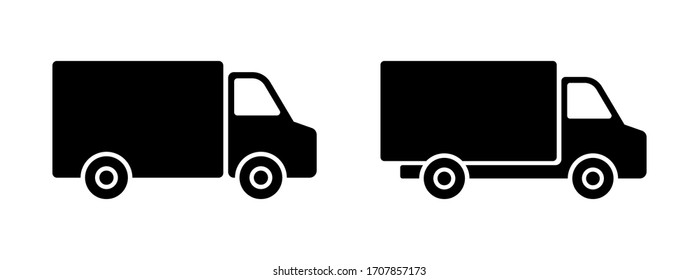 Icono de coche de entrega rápida. Ilustración del vector