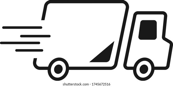 Fast delivery truck icon vector illustration   