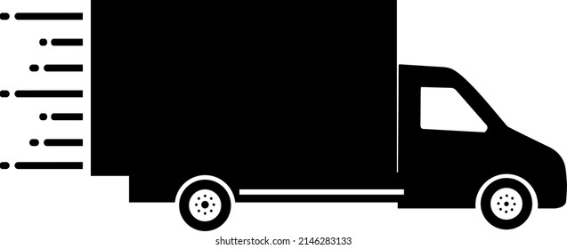 Fast delivery truck icon vector