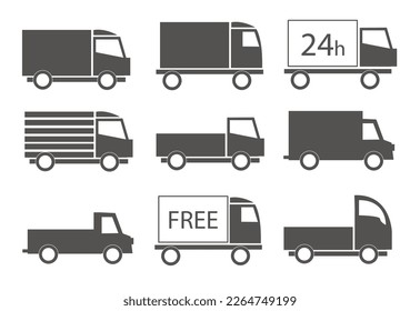 fast delivery truck icon vector