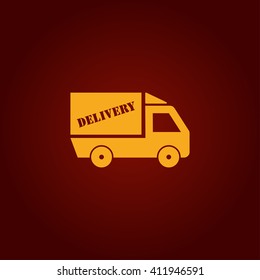 Fast Delivery Truck Icon Vector Stock Vector (Royalty Free) 411946591 ...