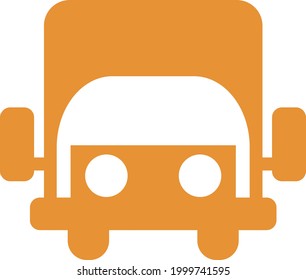 Fast delivery truck, illustration, on a white background.