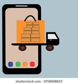 
fast delivery of various things home via the Internet