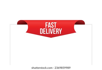 fast delivery Vector banner ribbon design