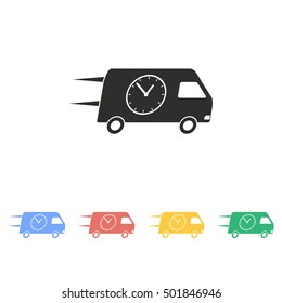 Fast delivery vector icon. Illustration isolated on white background for graphic and web design.